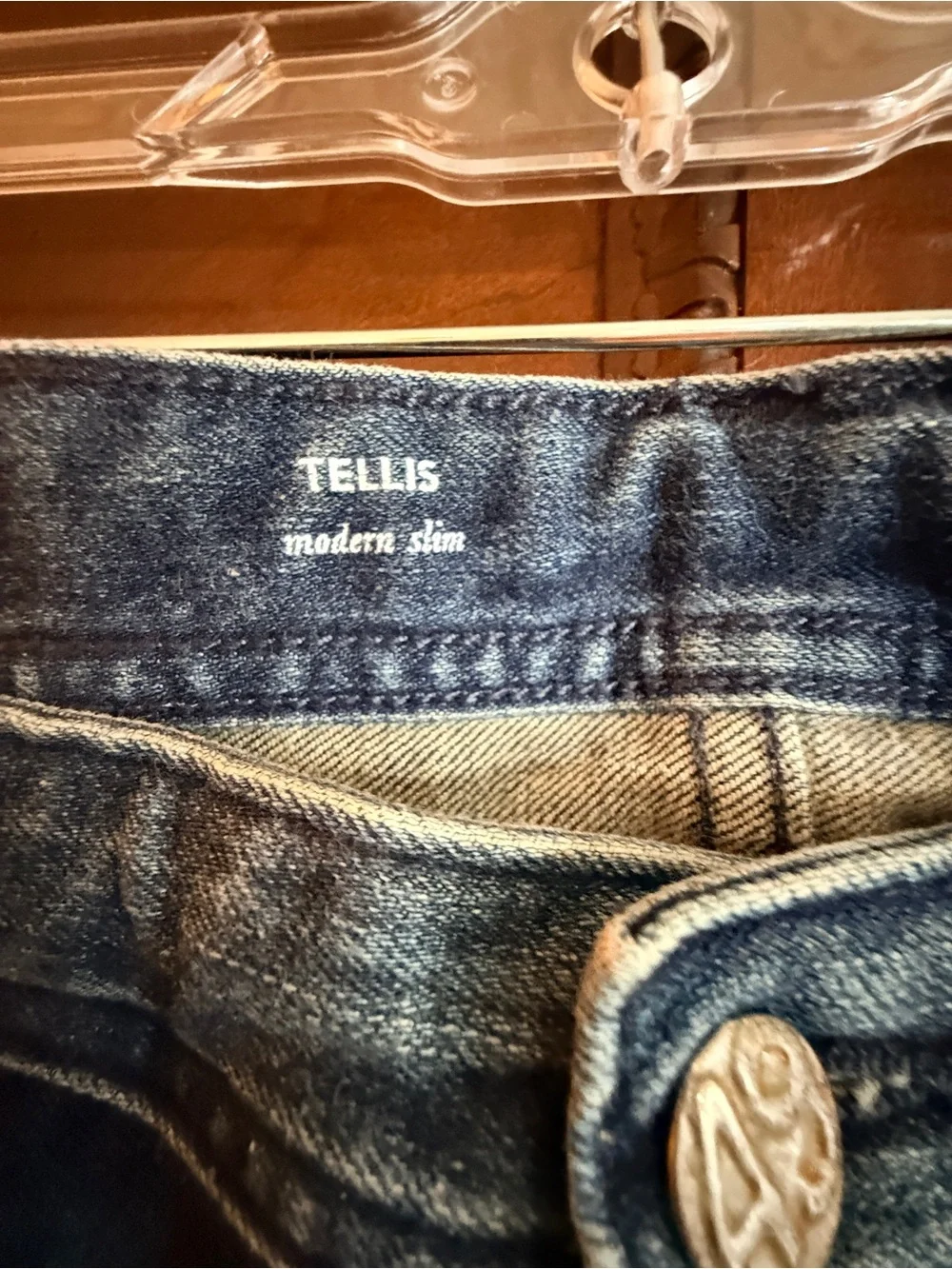 Ag Adriano Goldschmied GUC  Tellis modern slim Dark Blue Washed  Jeans Sz 33x33